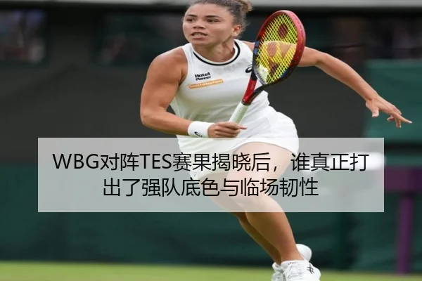 WBG对阵TES赛果揭晓后，谁真正打出了强队底色与临场韧性